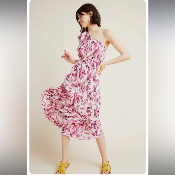 Anthropologie Steele Mahana One-Shoulder Dress - Picture 4 of 9